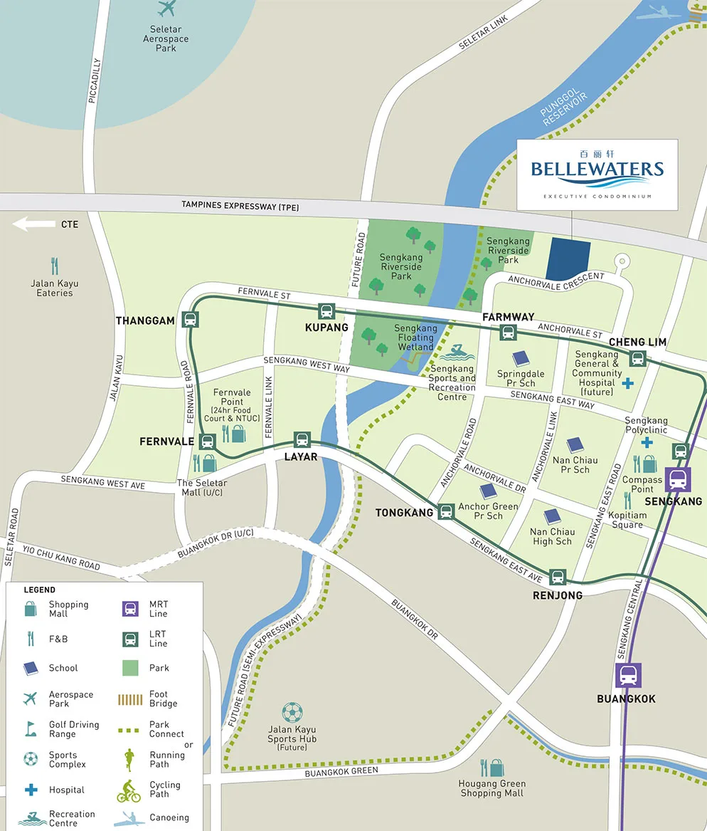 Bellewaters location map